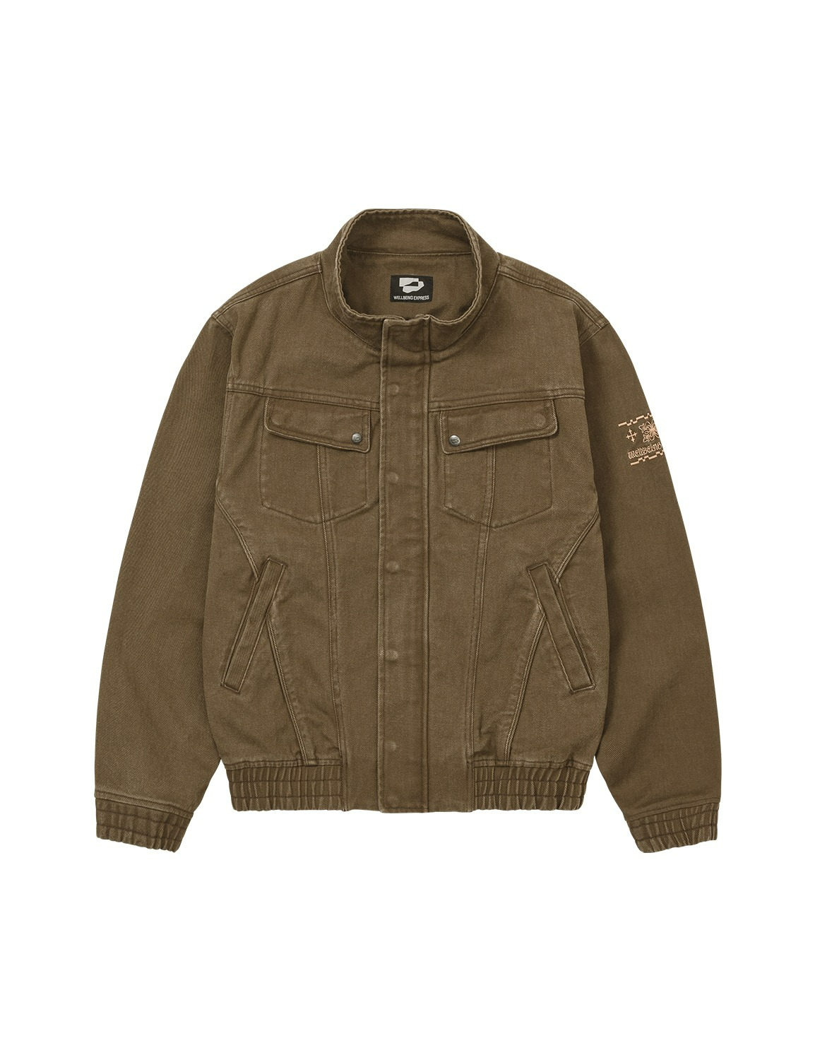 (SS) Washed Everyday Jacket Khaki Brown - WELLBEING EXPRESS
